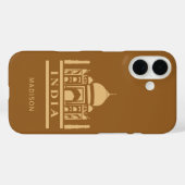 INDIEN individuelle Name und Farbe Case-Mate iPhone Hülle (Rückseite (Horizontal))