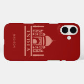 INDIEN individuelle Name und Farbe Case-Mate iPhone Hülle (Rückseite (Horizontal))