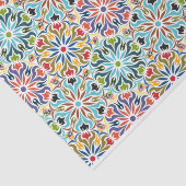 Indien Inspirierte Abstraktes geometrisches Muster Seidenpapier (Ausschnitt)