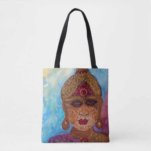 Indien Inspirierte Buddha Shoulder-Tasche Tasche (Vorderseite)