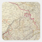 Indien IX Quadratischer Aufkleber (Vorderseite)