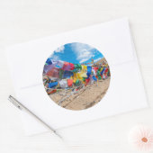 Indien, Jammu & Kaschmir, Ladakh, Namshangla-Pass Runder Aufkleber (Umschlag)