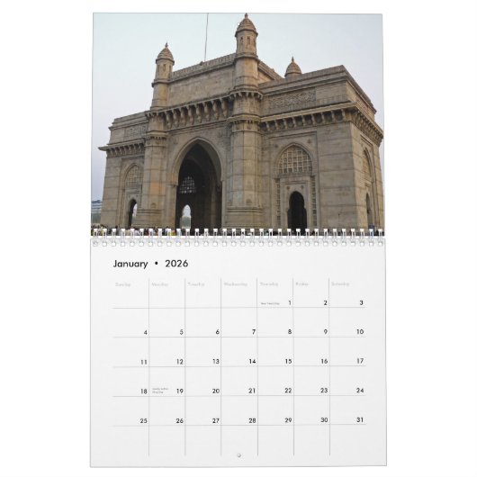 Indien-Kalender 2026 Kalender (Jan 2026)
