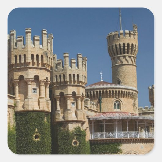 INDIEN, Karnataka, Bangalore: Bangalore Palace Quadratischer Aufkleber (Vorderseite)