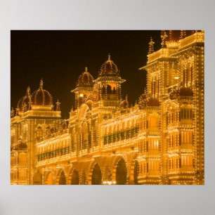INDIEN, Karnataka, Mysore: Majaraja-Palast (b. 2 Poster