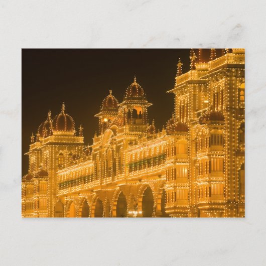 INDIEN, Karnataka, Mysore: Majaraja-Palast (b. 2 Postkarte (Vorderseite)