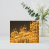 INDIEN, Karnataka, Mysore: Majaraja-Palast (b. 2 Postkarte (Stehend Vorderseite)