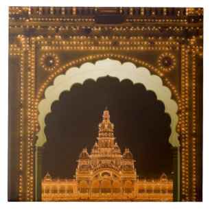 INDIEN, Karnataka, Mysore : Majaraja-Palast (b. 3 Fliese
