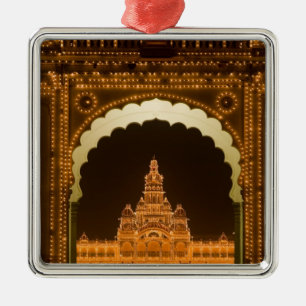 INDIEN, Karnataka, Mysore : Majaraja-Palast (b. 3 Ornament Aus Metall