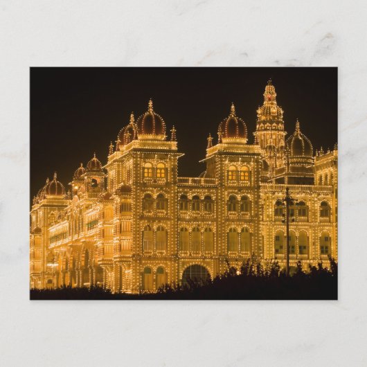 INDIEN, Karnataka, Mysore: Majarajas Palast (b. Postkarte (Vorderseite)