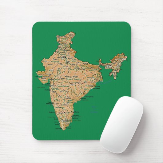 Indien-Karte Mousepad (Mit Mouse)
