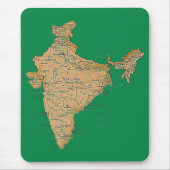 Indien-Karte Mousepad (Vorne)