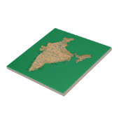 Indien-Karten-Fliese Fliese (Seite)