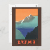 Indien (Kaschmir) Reiseplakatkarte Postkarte (Vorne/Hinten)