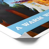 Indien-Kaschmir Vintage Travel Poster (Ecke)