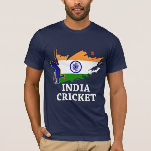 Indien-Kricket mit indischem T-Shirt