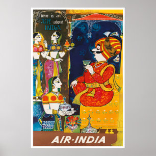 Indien Kunst Air-India Reiseplakat Indischer Druck Poster