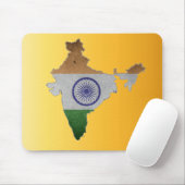 Indien-Landesflagge Mousepad (Mit Mouse)