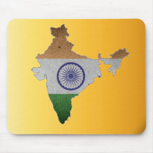 Indien-Landesflagge Mousepad (Vorne)