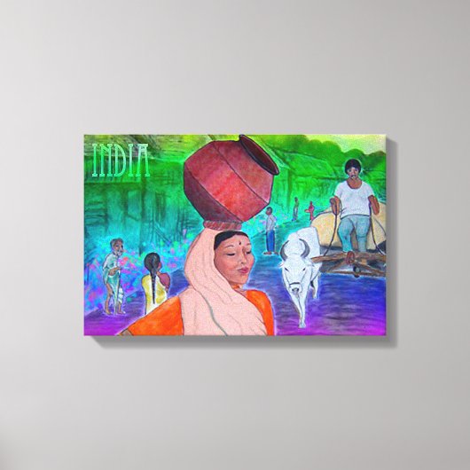 Indien Leinwanddruck (Vorderseite)