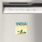 Indien Lemon Reiseplakat Magnet (In Situ (Geschirrspüler))