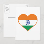 Indien-Liebe Postkarte (Vorne/Hinten)