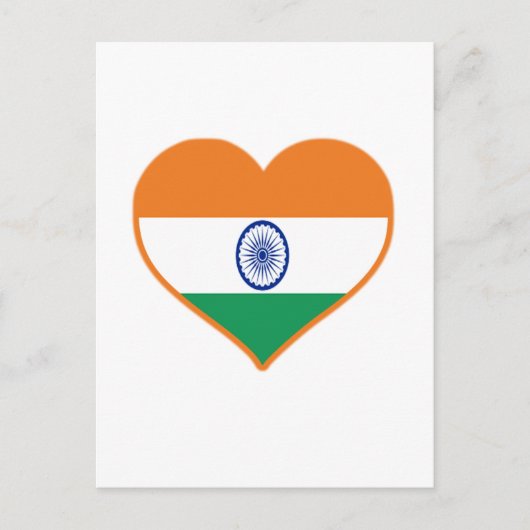 Indien-Liebe Postkarte (Vorderseite)