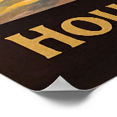 Indien-Linie, Elefantenvermieter am Wasser Poster (Ecke)