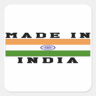 Indien machte in den Entwürfen Quadratischer Aufkleber