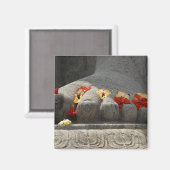 Indien, Mangalore, Karkala. Jains-Religion Magnet (Vorderseite/Rückseite)