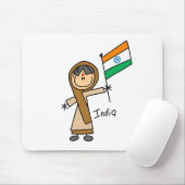 Indien-Mauspad Mousepad (Mit Mouse)