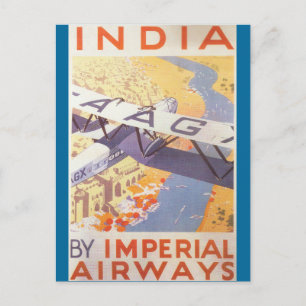 Indien mit Imperial Airways Postkarte
