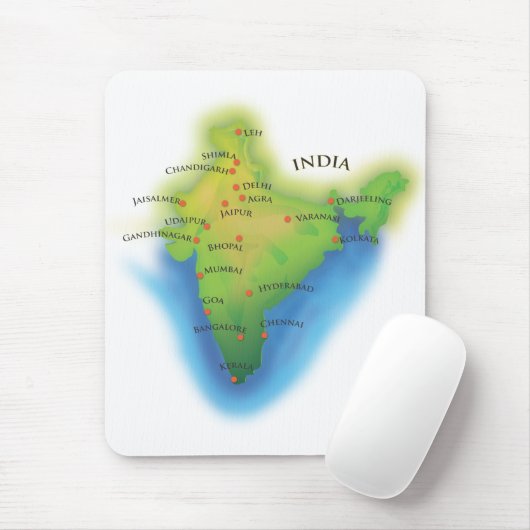 Indien Mousepad (Mit Mouse)