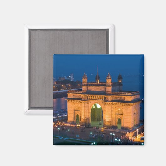 INDIEN, Mumbai (Bombay): Gateway of India / Magnet (Vorderseite/Rückseite)