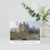 Indien Mysore Palace-Ansicht Postkarte (Stehend Vorderseite)