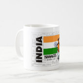 INDIEN - Namaste Kaffeetasse (Vorderseite Links)
