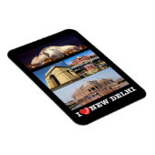 Indien - Neu Delhi - I Liebe - Magnet (Rechte Seite)