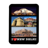 Indien - Neu Delhi - I Liebe - Magnet (Vertikal)