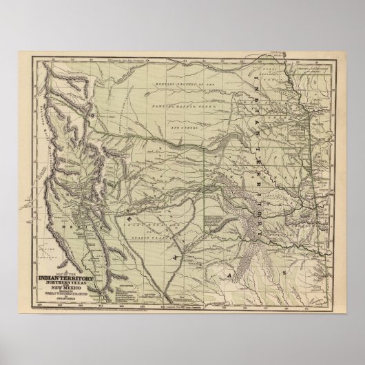 Indien, Nordtexas, New Mexico Poster (Vorne)