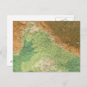 Indien Nordwestteil Postkarte (Vorne/Hinten)