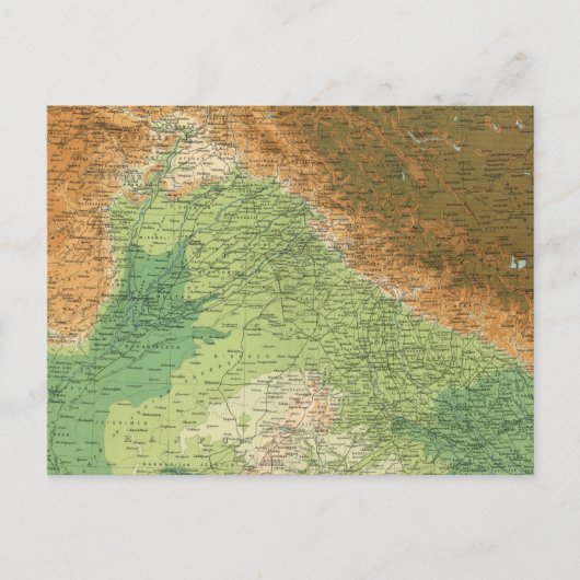 Indien Nordwestteil Postkarte (Vorderseite)