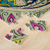 Indien paisley Muster, böhmische Grenze. Puzzle (Seite)