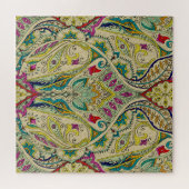 Indien paisley Muster, böhmische Grenze. Puzzle (Horizontal)