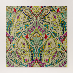 Indien paisley Muster, böhmische Grenze. Puzzle