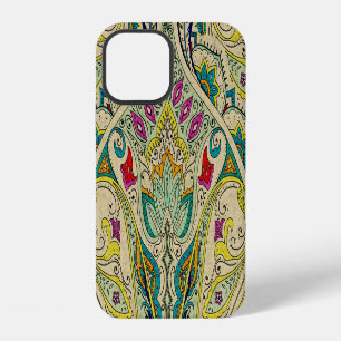 Indien-Paisleymuster, bohemianische Umrandung. iPhone 12 Hülle