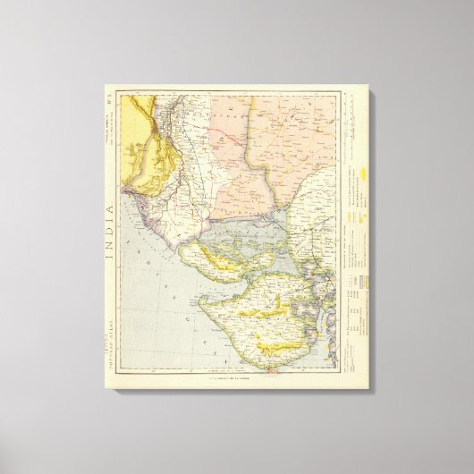 Indien, Pakistan Leinwanddruck (Vorderseite)