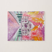 Indien-Palast am Sonnenuntergang Puzzle (Horizontal)