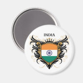 Indien [personalisieren] magnet (Vorderseite/Rückseite)