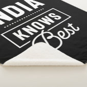 Indien Personalisierter Name Geburtstagsgeschenk Sherpadecke (3/4)