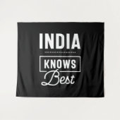 Indien Personalisierter Name Geburtstagsgeschenk Wandteppich (Vorderseite (Horizontal))